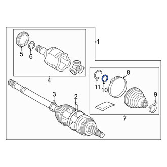 Toyota OE - CV Joint Retaining Ring
