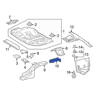 Toyota OE - Rear Right Frame Rail End