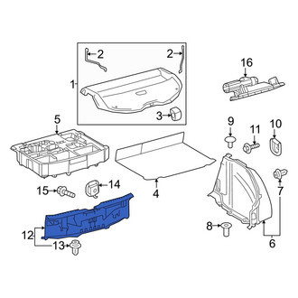 Toyota OE - Rear Trunk Trim Scuff Plate
