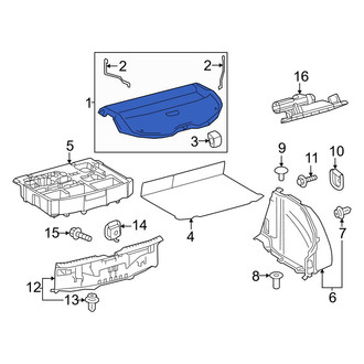 Toyota OE - Rear Package Tray Trim