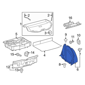 Toyota OE - Rear Left Trunk Trim Panel