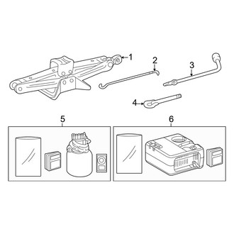 Toyota OE - Rear Body & Floor - Jack & Components