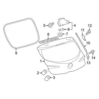 Toyota OE - Lift Gate - Gate & Hardware