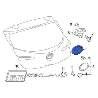 Toyota OE - Rear Hatch Emblem