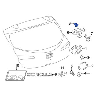 Toyota OE - Right Radiator Support Splash Shield Grommet