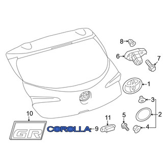 Toyota OE - Rear Hatch Emblem