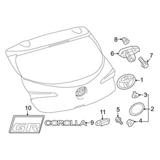Toyota OE - Lift Gate - Exterior Trim