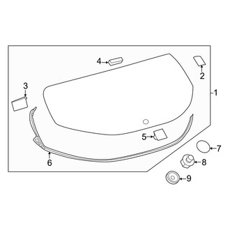 Toyota OE - Lift Gate - Glass