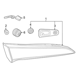 Toyota OE - Rear Lamps - Tail Lamps (Lift Gate)