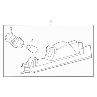 Toyota OE - Rear Lamps - License Lamps