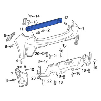 Toyota OE - Rear Bumper Impact Bar