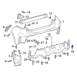 Toyota OE - Rear Tow Eye Cap