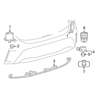 Toyota OE - Rear Bumper - Electrical Components