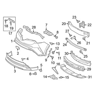 Toyota OE - Front Bumper & Grille - Bumper & Components