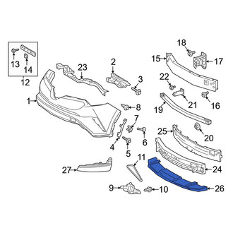 Toyota OE - Front Lower Bumper Impact Absorber