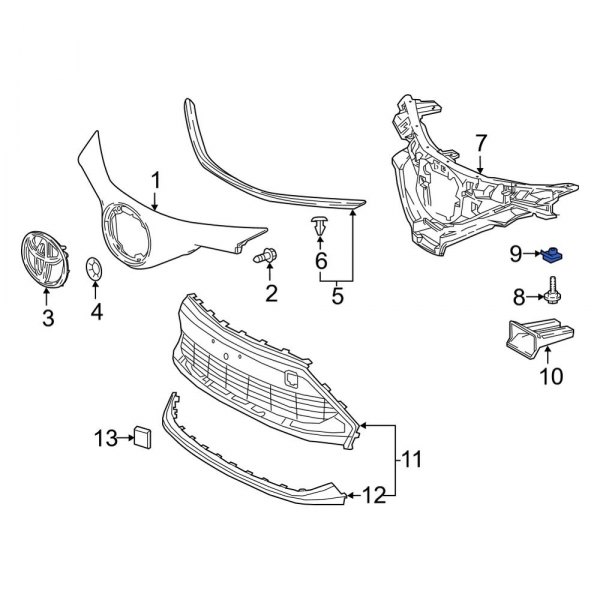 Grille Reinforcement Nut