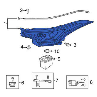 Toyota OE - Front Left Headlight