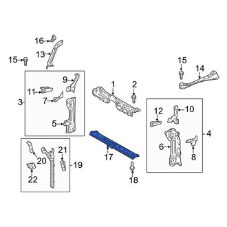 Toyota OE - Front Lower Radiator Support Tie Bar