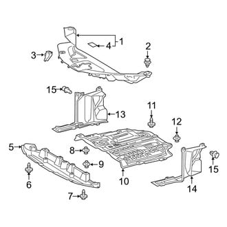 Toyota OE - Radiator Support - Splash Shields
