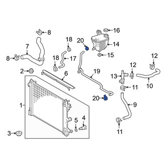 Toyota OE - Rear Engine Coolant Reservoir Hose Clamp