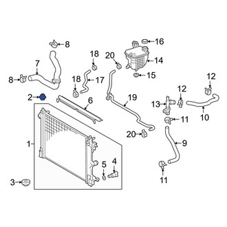 Toyota OE - Upper Radiator Insulator