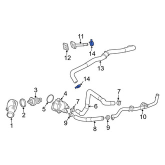 Toyota OE - Rear Engine Coolant Reservoir Hose Clamp