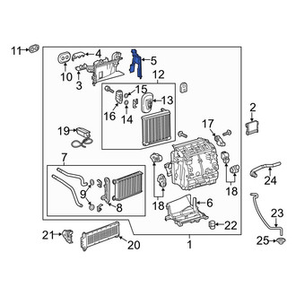 Toyota OE - HVAC Unit Case Cover