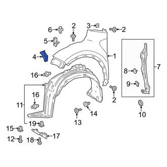 Toyota OE - Front Right Fender Seal