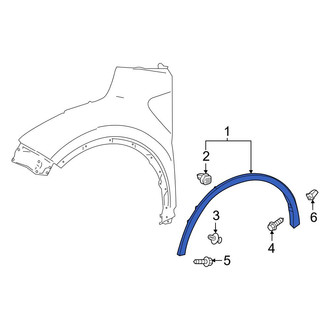 Toyota OE - Front Left Wheel Arch Molding