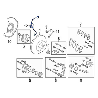 Toyota OE - Front Left ABS Wheel Speed Sensor
