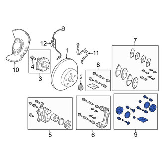 Toyota OE - Rear Disc Brake Caliper Seal Kit