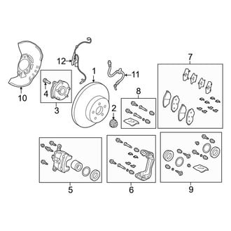 Toyota OE - Front Suspension - Brake Components