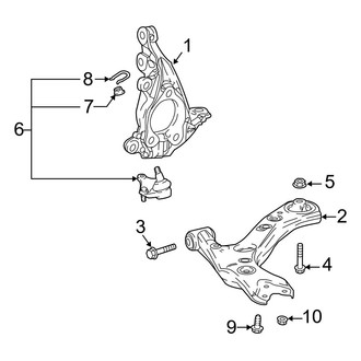 Toyota OE - Front Suspension - Suspension Components (XLE / XLE Premium)
