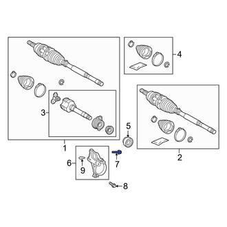 Toyota OE - Upper CV Axle Shaft Carrier Bearing Bolt