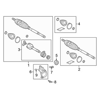 Toyota OE - Front Suspension - Drive Axles