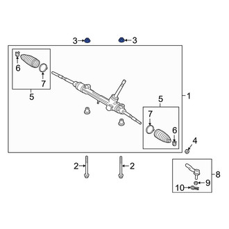 Toyota OE - Front Suspension Shock Absorber Nut
