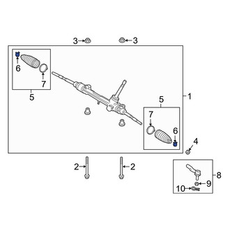 Toyota OE - Outer Rack and Pinion Bellows Clamp
