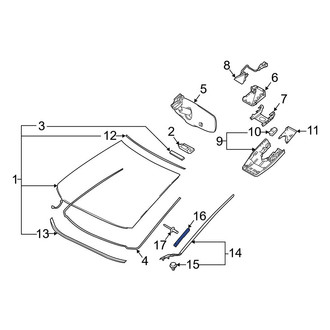 Toyota OE - Windshield Molding Clip