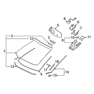 Toyota OE - Windshield - Glass