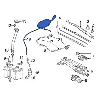 Toyota OE - Front Windshield Washer Hose