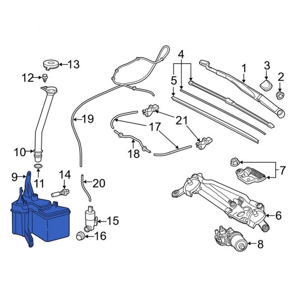 Washer Fluid Reservoir