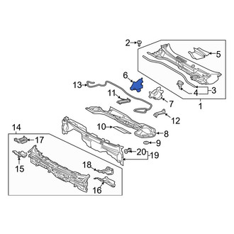 Toyota OE - Right Cowl Water Deflector