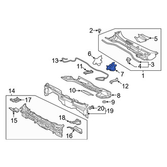 Toyota OE - Left Cowl Water Deflector