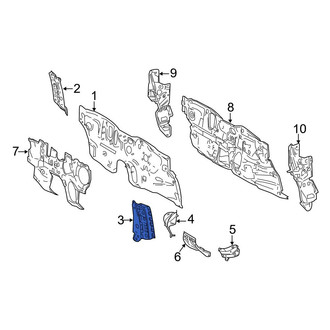 Toyota OE - Left Firewall