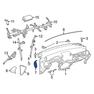 Toyota OE - Left Dashboard Air Vent Trim
