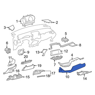 Toyota OE - Right Instrument Panel Trim Panel