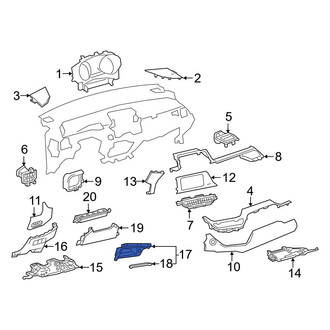 Toyota OE - Instrument Panel Storage Compartment