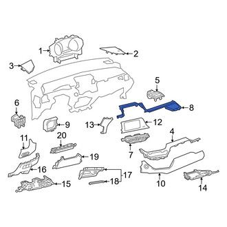 Toyota OE - Right Instrument Panel Molding