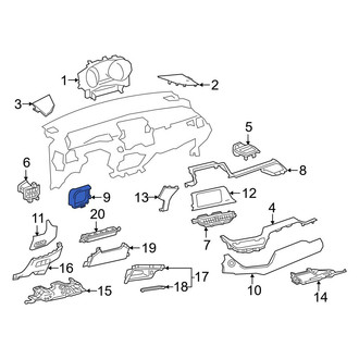 Toyota OE - Left Instrument Panel Molding