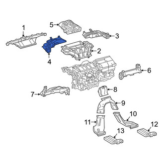 Toyota OE - Left Upper Instrument Panel Air Duct